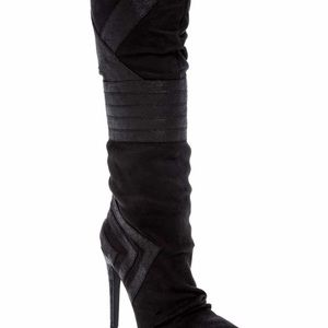 Black boots- knee height